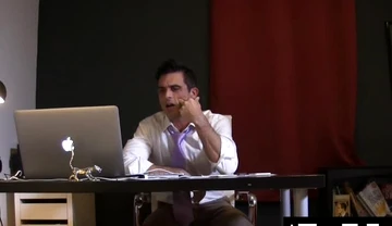 Horny Gay Lance Hart Teases Huge Dick On Cam