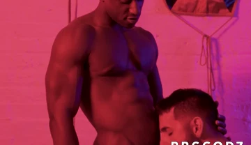 Jock Argos fucked bareback by Black maledom Liam Cyber