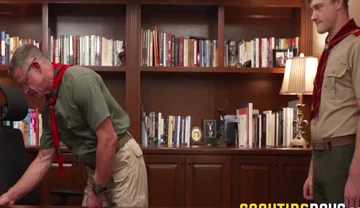 Cole Blue Pledge His Loyalty Not The Troop But Scoutmaster Reece Scott