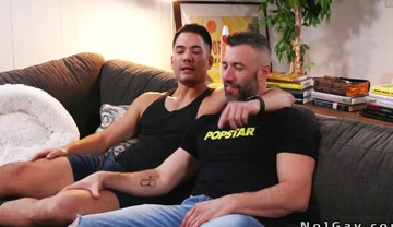 Intense gay bareback on a live show