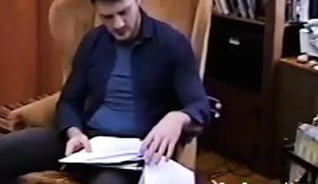 Bald and sexy Adam Snow deepthroats me then rammed my ass hard