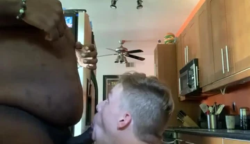 BBC cums in me twice in my mom's kitchen