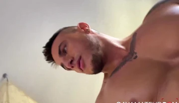 Hottie Klein Kerr spreads legs for an ass drilling after getting caught jerking