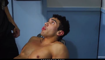 The Young Perp Has to Please the Gay Officer - Copfucks