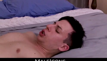 Tattooed hunk Hugh's sixty-nine with Troy before anal action