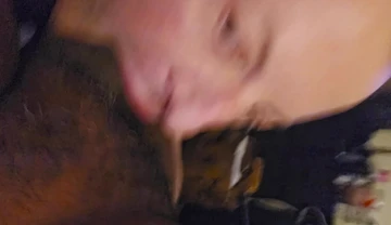 Sucking BBC in cheap motel