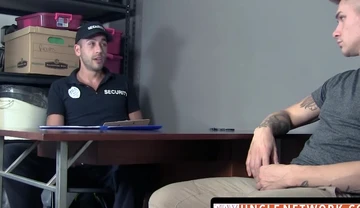 Inked stud Zak Bishop controls horny cop Jace and fucks him hard