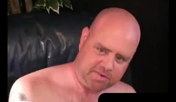 Naughty bear tugs cock and fingers asshole in solo play