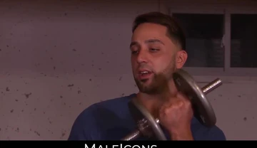 Andrew's longing for a big dude's cock fulfilled in a wild fuck