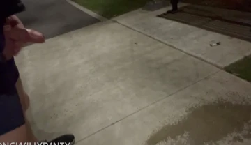 Straight guy is flashing his uncut cock in public flashing.