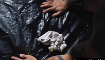 Piss soaked Yoshi Kawasaki and Nanashi enjoy deep nasty fisting action