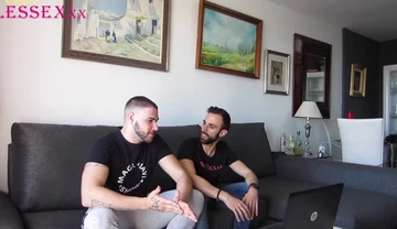 Straight friends watching porn