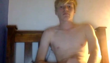 Fit blonde webcam wank