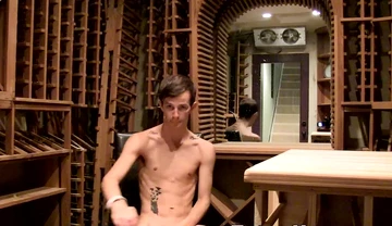 Twink Jasper Robinson relentlessly strokes his cock and fingers solo